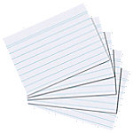 herlitz Karteikarten DIN A7 Liniert 100 Karten Weiß 10,5 x 7,4 cm 100 Stück von herlitz