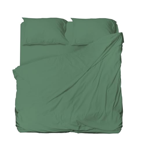 hermet Bettwäsche-Set für Doppelbett, Mikrofaser, Salbei, Bettlaken, Spannbettlaken, 1 Paar Kissenbezüge, Winner hermet Bettwäsche-Set für Doppelbett, Mikrofaser, Salbei, Bettlaken, Spannbettlaken, 1 Paar Kissenbezüge, Winner von hermet