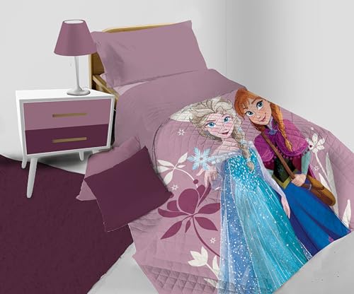 hermet Frozen Steppdecke für Einzelbett, Frühlings- und Einzelbett, Übergangsdecke, 100% Mikrofaser, offizielles Produkt von hermet