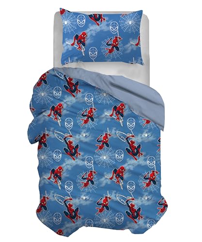 hermet SP02 100% Baumwolle Spiderman Bettbezug-Set für Einzelbett, Blau hermet SP02 100% Baumwolle Spiderman Bettbezug-Set für Einzelbett, Blau von hermet