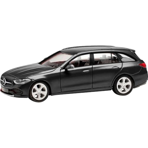 herpa Modellauto Mercedes-Benz C-Klasse T-Modell, Miniatur im Maßstab 1:87, Sammlerstück, Made in Germany, Modell aus Kunststoff von herpa