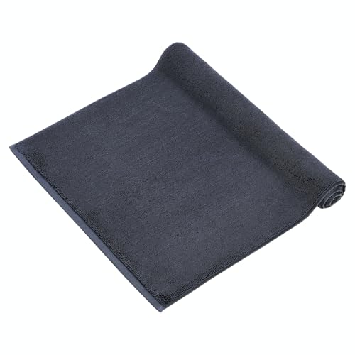 herzbach home Premium Badvorleger PURA | 50 x 70 cm | 100% Baumwolle | Extra weich | Badteppich | Farbe: Anthrazit von herzbach home