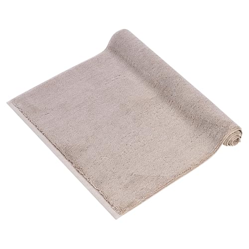 herzbach home Premium Badvorleger PURA | 50 x 70 cm | 100% Baumwolle | Extra weich | Badteppich | Farbe: Sandgrau von herzbach home
