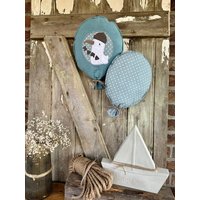 Stoffballon Set "Möwe" Mit Stickerei Aus Baumwolle Stoffballon Set "Möwe" Mit Stickerei Aus Baumwolle von herzbewohntshop