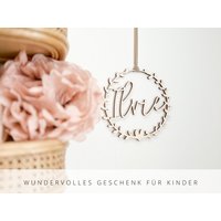 Personalisierter Hoop Mit Namen, Eine Wundervolle Geschenkidee Für Den Geburtstags, Die Geburt Oder Das Anstehende Osterfest von herzundloewe