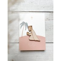 Baumanhänger Krippe | Maria Und Joseph Heilige 3 Könige Kamel Esel Schafe Hirte von herzundspaene