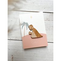 Baumanhänger Krippe | Maria Und Joseph Heilige 3 Könige Kamel Esel Schafe Hirte von herzundspaene