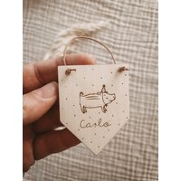 Frischling Mini Wimpel Mit Lederaufhängung Name Frischling Mini Wimpel Mit Lederaufhängung Name von herzundspaene