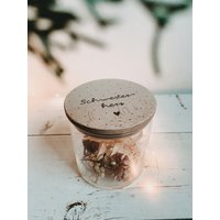 Glasdose Schwesterherz Mit Holzdeckel | Ohne Inhalt von herzundspaene