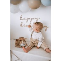 Großer Schriftzug - Happy Birthday von herzundspaene