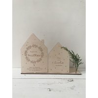 Häuschen Set Familie Personalisiert Häuschen Set Familie Personalisiert von herzundspaene