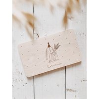 Holzbrettchen - Hasenmädchen Holzbrettchen - Hasenmädchen von herzundspaene