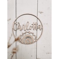 Holzschild Regenbogen von herzundspaene