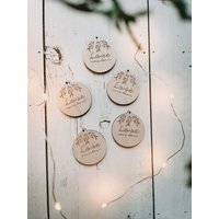 Kleine Baumanhänger Christbaumkugeln „Love Came Down" | Einzeln Oder 5Er Set Auch Mit Namen Möglich von herzundspaene