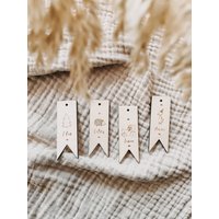 Kleiner Wimpel | Geschenkanhänger Personalisiert Mit Namen von herzundspaene