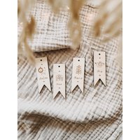 Kleiner Wimpel | Geschenkanhänger Personalisiert Mit Namen von herzundspaene