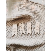 Kleiner Wimpel | Geschenkanhänger Personalisiert Mit Namen von herzundspaene