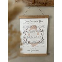 Poster A4 - Sternenkind Geliebte Mama, Geliebter Papa von herzundspaene