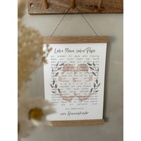 Poster A4 - Sternenkinder Geliebte Mama, Geliebter Papa von herzundspaene