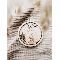 Rakete Baumanhänger Christbaumkugeln Mit Namen von herzundspaene