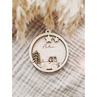 Traktor Baumanhänger Christbaumkugeln Mit Namen Traktor Baumanhänger Christbaumkugeln Mit Namen von herzundspaene