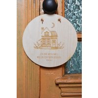 Wandschild - Ich Und Mein Haus von herzundspaene