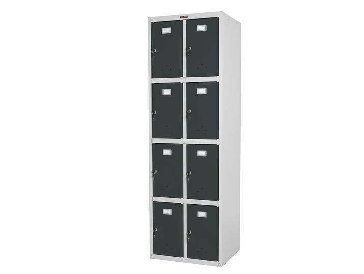 Schließfach Valberg T335, Schließfachschrank Wertfachschrank Doppel-Spind, Metall 183x58x50cm Anthrazit von heute wohnen