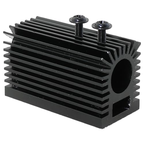 Heyous 12 mm Lasermodul Feste Halterung Kühlkörper Ständer Schwarz Aluminium Montagefuß Elektronik Computer Zubehör von heyous
