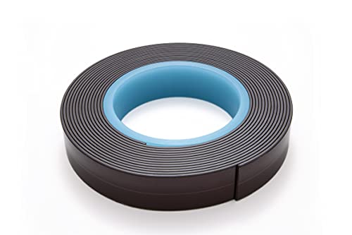 Selbstklebendes Magnetband, 25.4mm x 30m Rolle – zuschneidbares Magnetband, stark haftend, Befestigungsmittel, Magnetklebeband von hf hajo - fix Magnet- | Klebe- | Schneideprodukte