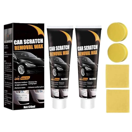 Auto Kratzer Entferner, Autokratzer-Reparaturpaste, Car Scratch Repair Paste, Autolack Kratzer Entfernen, Auto Kratzer Reparatur Paste, Scratch Remover, Kratzer-Reparaturwachs für Auto (2 Stück) von hgerGWW