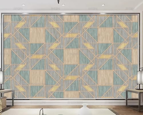 Benutzerdefinierte Fototapete Jeder Größe Einfache Geometrische Linien Holzmaserung Sofa Hintergrundwand-200Cm×140Cm Benutzerdefinierte Fototapete Jeder Größe Einfache Geometrische Linien Holzmaserung Sofa Hintergrundwand-200Cm×140Cm von hgjdjhnf
