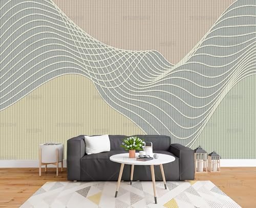 Benutzerdefinierte Fototapete Jeder Größe Einfache Geometrische Linien Nachahmung Stein Wohnzimmer Hintergrundwand-250Cm×175Cm Benutzerdefinierte Fototapete Jeder Größe Einfache Geometrische Linien Nachahmung Stein Wohnzimmer Hintergrundwand-250Cm×175Cm von hgjdjhnf