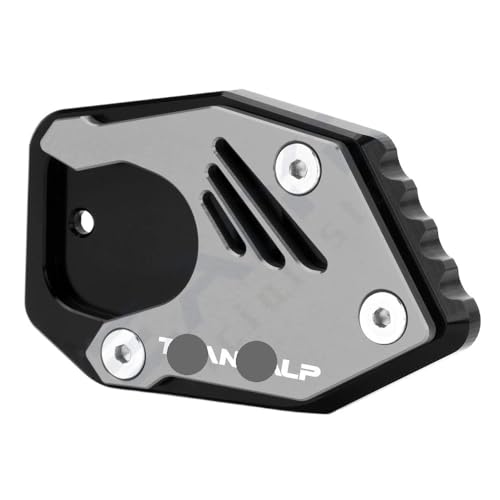 hgudyr Fuß-Verbreiterung Ständer Platte Für XLV 600 650 700 Für TRANSALP XL600V XL650V XL700V CNC Seite Stehen Fuß Ständer Vergrößern Erweiterung Unterstützung Platte Pad von hgudyr