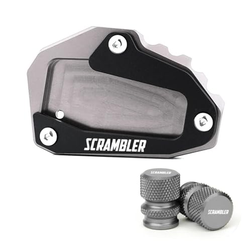 hgudyr Fuß-Verbreiterung Ständer Platte Motorrad-Seitenständer-Verlängerungspolster für D&ucati 2023 Für Scrambler Icon Full Throttle Für Scrambler 1100 Icon Dark Desert Sled von hgudyr