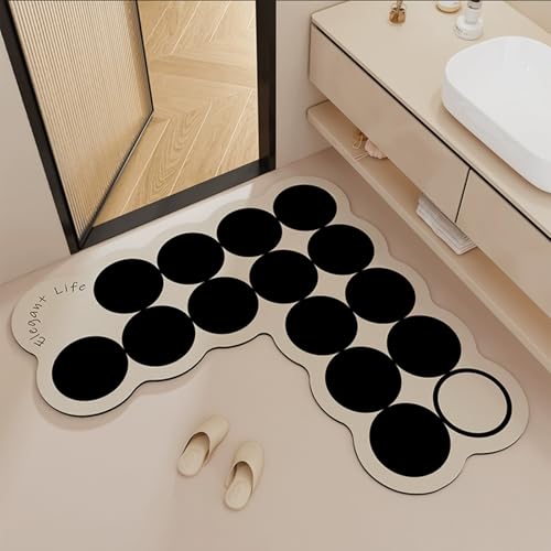 hhbzhdpg Badematte rutschfest, Saugfähig, Waschbar, Design-Küchenmatten für Badezimmerboden, Dusche, Waschbecken, Waschtisch, Badezimmerzubehör, Dekoration(A,80 * 80 * 45CM) von hhbzhdpg
