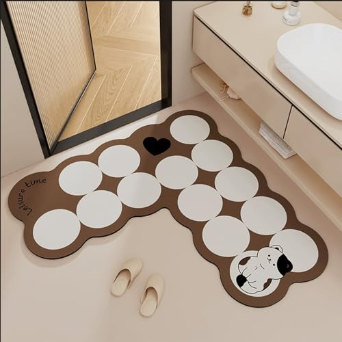 hhbzhdpg Badematte rutschfest, Saugfähig, Waschbar, Design-Küchenmatten für Badezimmerboden, Dusche, Waschbecken, Waschtisch, Badezimmerzubehör, Dekoration(C,80 * 80 * 45CM) von hhbzhdpg