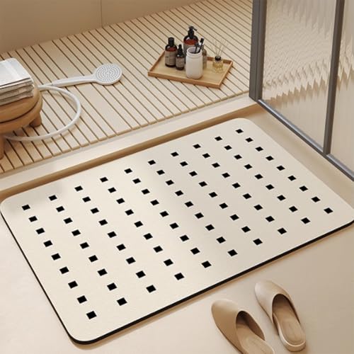 hhbzhdpg Waschbare Design-Badematten, Badematte mit Gummirückseite, rutschfeste Matte für Badewanne, Boden, Zuhause, Küche(E,45X70CM) von hhbzhdpg