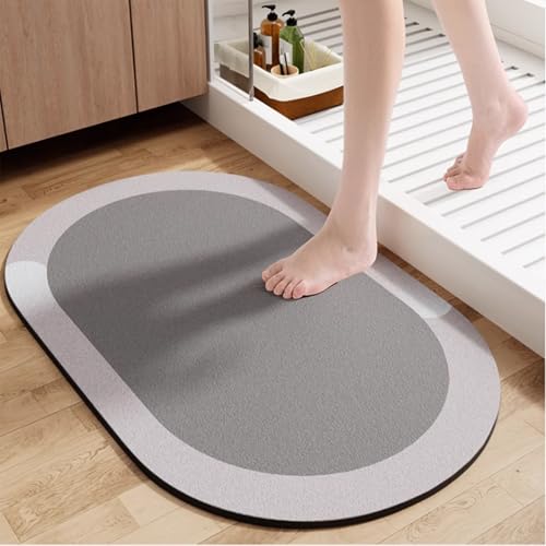 hhbzhdpg Weiche Badematte, Waschbarer Teppich für Die Küche, rutschfeste Badewannenmatte. Auch für Treppen, Balkone, Waschküchen und Bereiche mit Haustieren Geeignet(C,80X120CM) von hhbzhdpg