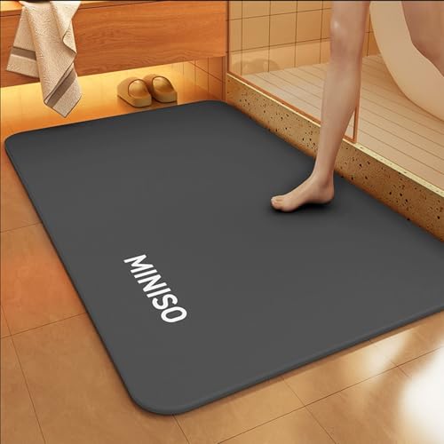 hhbzhdpg rutschfeste, Saugfähige Badematte, Maschinenwaschbare, Schnell Trocknende Teppiche, Badezimmerteppich für Den Boden Neben Der Badewanne, Leicht Zu Reinigen(D,60X90CM) von hhbzhdpg
