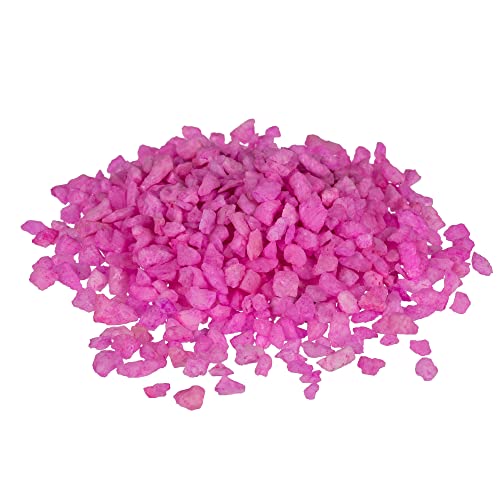 hibuy Dekosand, Dekogranulat Ø 4-8 mm - Pink - 400 g in Kunststoffdose von hibuy