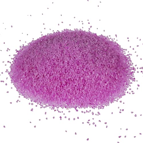 hibuy Dekosand, Dekogranulat - Streusand fein - Farbe: Pink - 400 g in wiederverschließbarer Kunststoffdose von hibuy