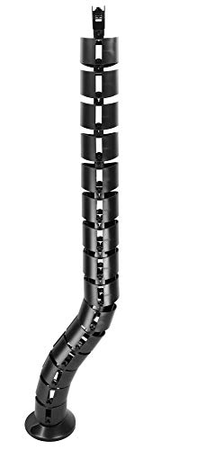 hibuy Vertikaler Kabelkanal/Kabelschlauch - flexibel. für Schreibtisch. schwarz - 80 cm lang hibuy Vertikaler Kabelkanal/Kabelschlauch - flexibel. für Schreibtisch. schwarz - 80 cm lang von hibuy