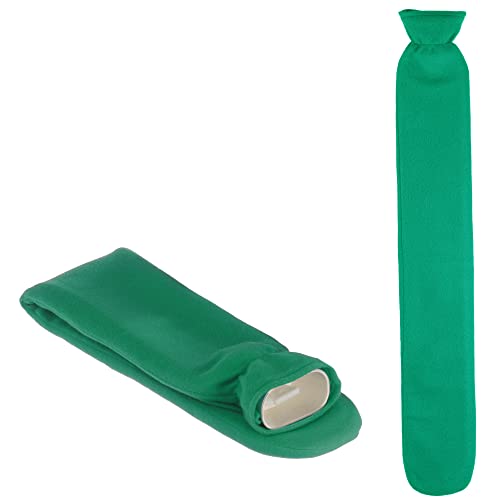 hibuy XL Schlauch Wärmflasche - extra Lang, 76 cm - mit weichem Bezug - grün hibuy XL Schlauch Wärmflasche - extra Lang, 76 cm - mit weichem Bezug - grün von hibuy