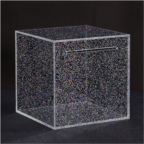 Hicocool Klarer Sternenhimmel Acryl Sparschwein für Erwachsene, nur durch Zerbrechen zu öffnen, Unzerbrechliche Geldsparbank (12 cm) von hicocool