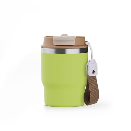 hicoosee Travel Mug Thermobecher 12oz – Dunkelgrün, Kaffeebecher mit Deckel, doppelwandig, isoliert, Edelstahlbecher für unterwegs von hicoosee