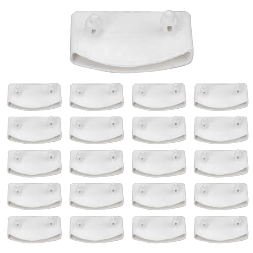 hifrom Lattenrost-Halterungen Bett Lattenrost Kappen 20 Pcs Lattenrost Halter 53mm Seitenhalterungen Bettlattenhalter Sets für Betten Verbindungszubehör Einzel Doppelbetten (Weiß 20 Schwanz) von hifrom