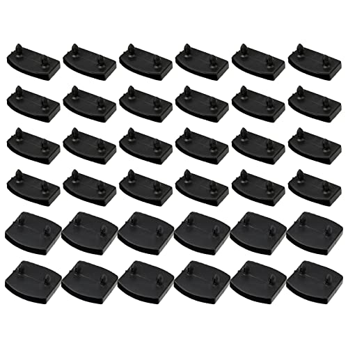 hifrom Lattenrost-Halterungen Bett Lattenrost Kappen 36 Pcs Lattenrost Halter 53mm Seitenhalterungen Bettlattenhalter Sets für Betten Verbindungszubehör Einzel Doppelbetten, Schwarz (36) von hifrom