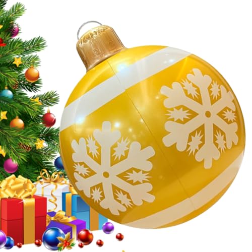 Aufblasbare Weihnachtsdekoration | PVC Weihnachts Luftballon - 61cm Große wasserdichte Weihnachtskugel Für Park Garten Baum Dach Hinterhof Aufblasbare Weihnachtsdekoration | PVC Weihnachts Luftballon - 61cm Große wasserdichte Weihnachtskugel Für Park Garten Baum Dach Hinterhof von higyee