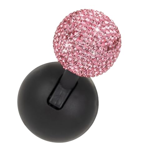 Auto Startknopf Wippe – Strass Auto Startknopf Abdeckung | Einfache Installation, Dekorative Auto Startknopf Wippe | Auto Startknopf Abdeckung Für Damen (Rosa) von higyee