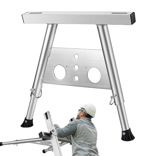 Leiterstabilisator, Leiterstabilisator für Dach - Dachrinnenstütze, Leiter, Wandabstandshalter | Starkes, tragfähiges, sicheres Leiterzubehör mit rutschfesten Füßen für gerade und klappbare Leiterstabilisator, Leiterstabilisator für Dach - Dachrinnenstütze, Leiter, Wandabstandshalter | Starkes, tragfähiges, sicheres Leiterzubehör mit rutschfesten Füßen für gerade und klappbare von higyee